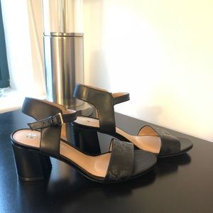 Black Naturalizer Heel Sandals